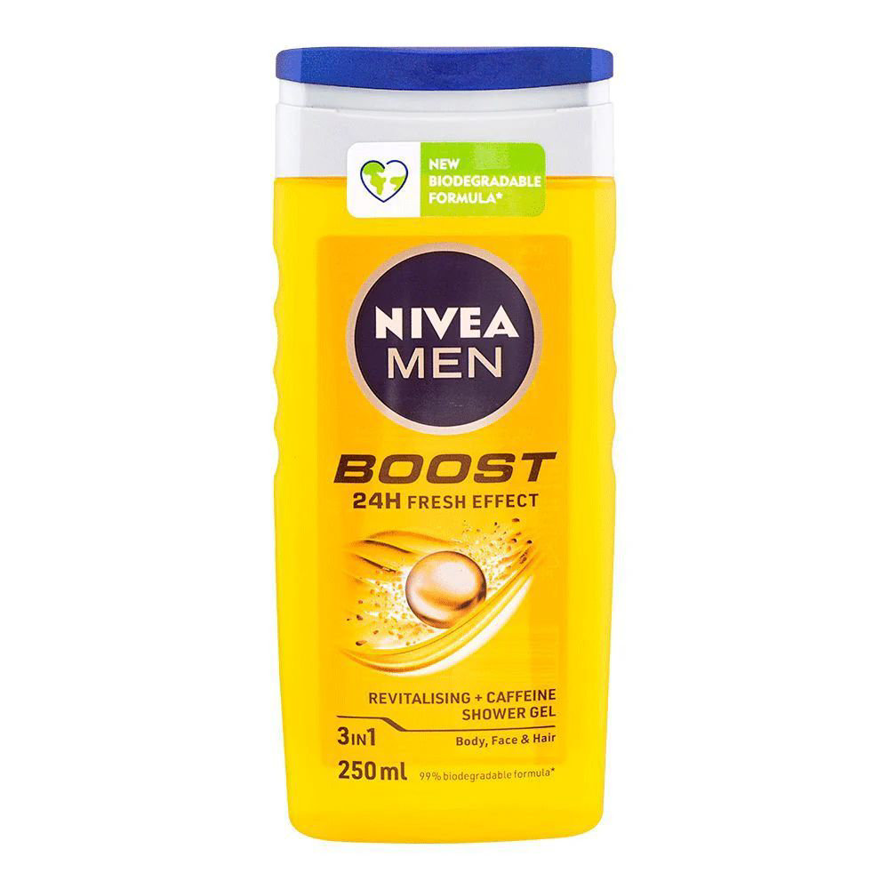 Picture of Nivea Men Boost Shower Gel 3 In 1 250ml