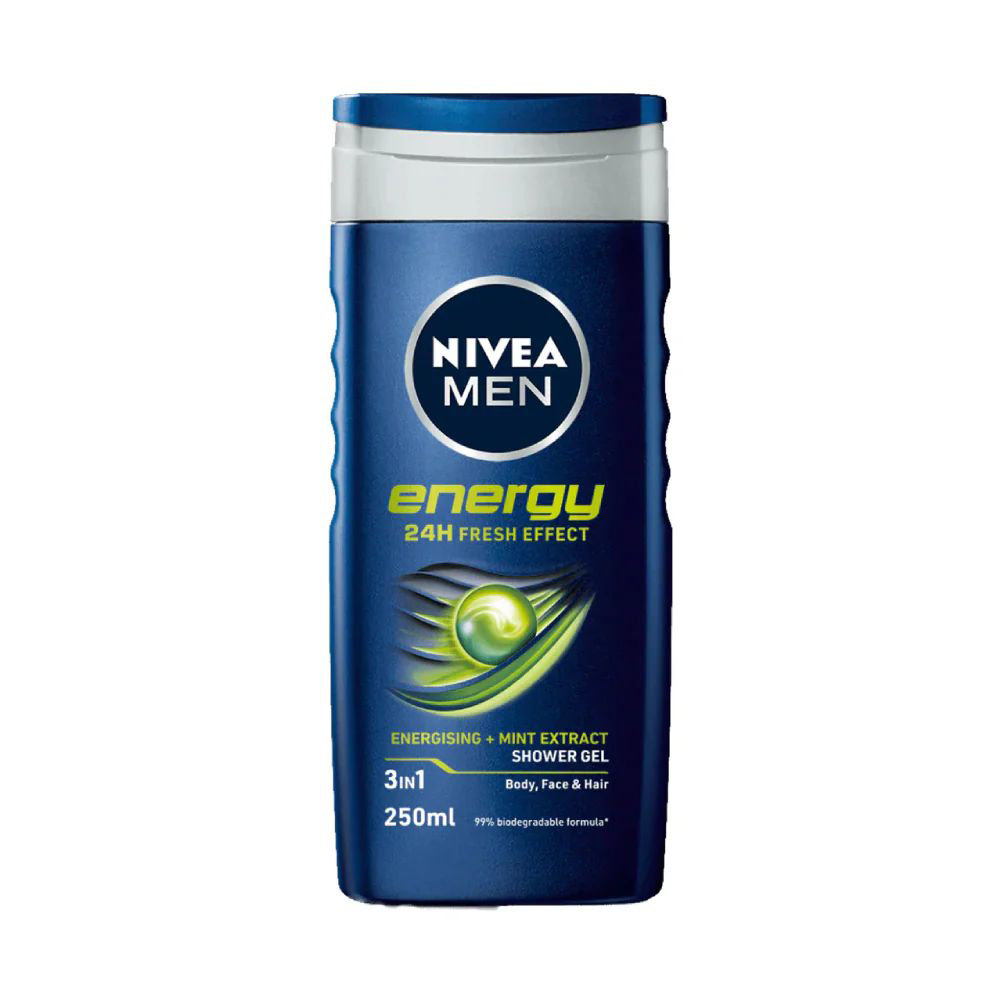 Picture of Nivea Men Energy Shower Gel 3 In 1 250ml