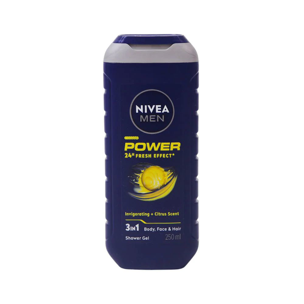 Picture of Nivea Men Power Shower Gel 3 In 1 250ml