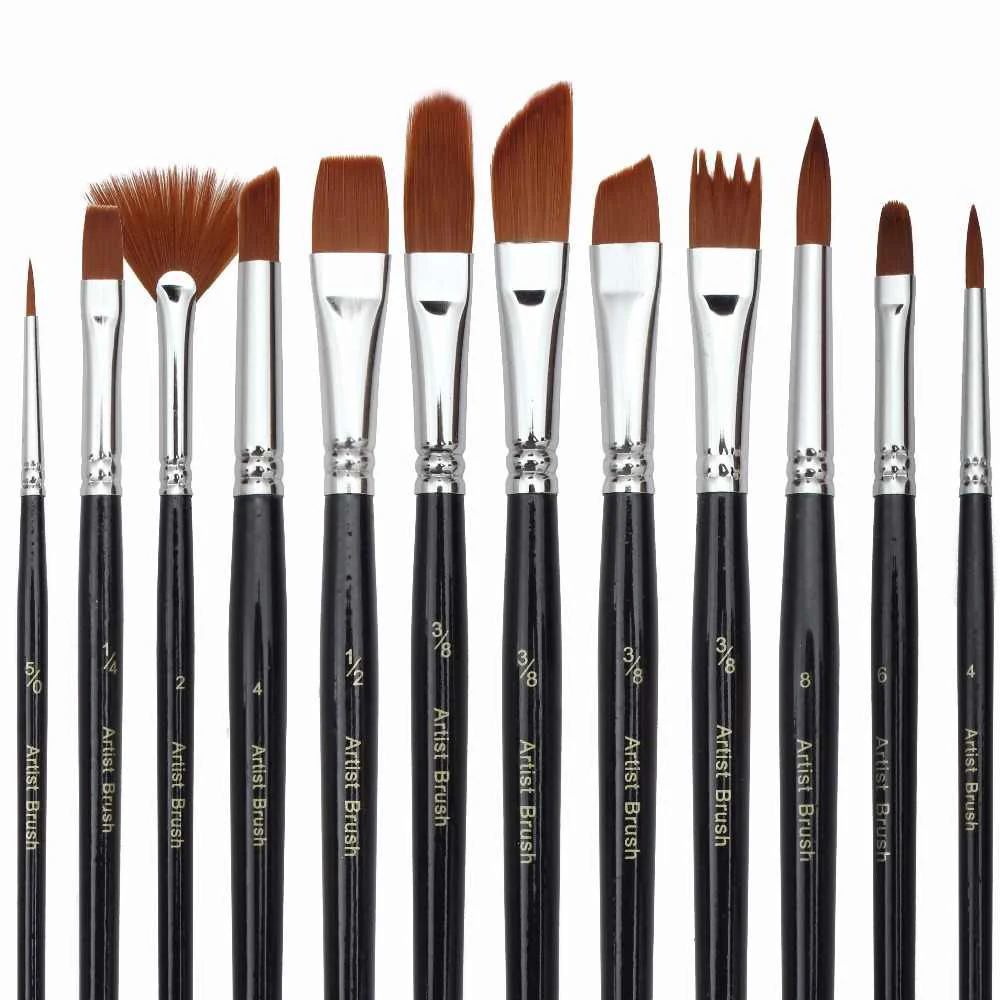 Picture of Paint Brush 12pc Wooden