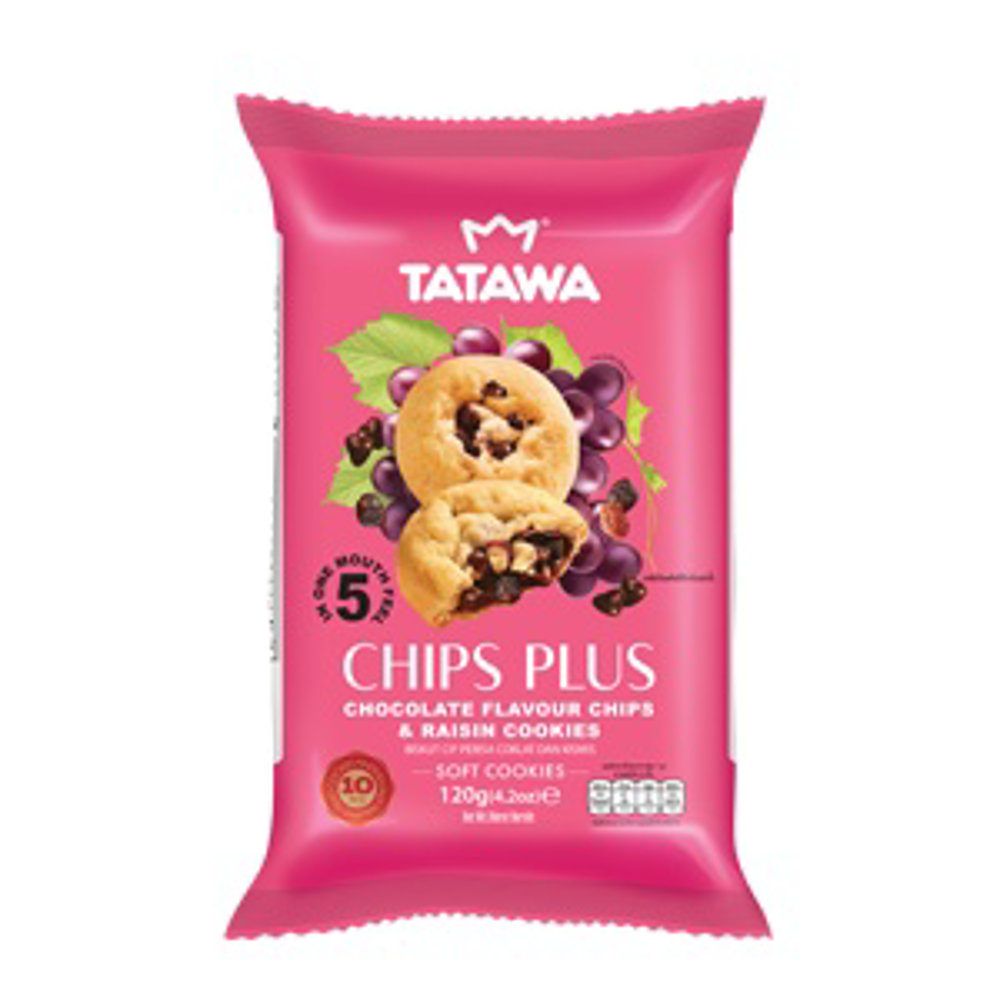 Picture of Tatawa Chips Plus & Raisin Chocolate Cookies 120gm