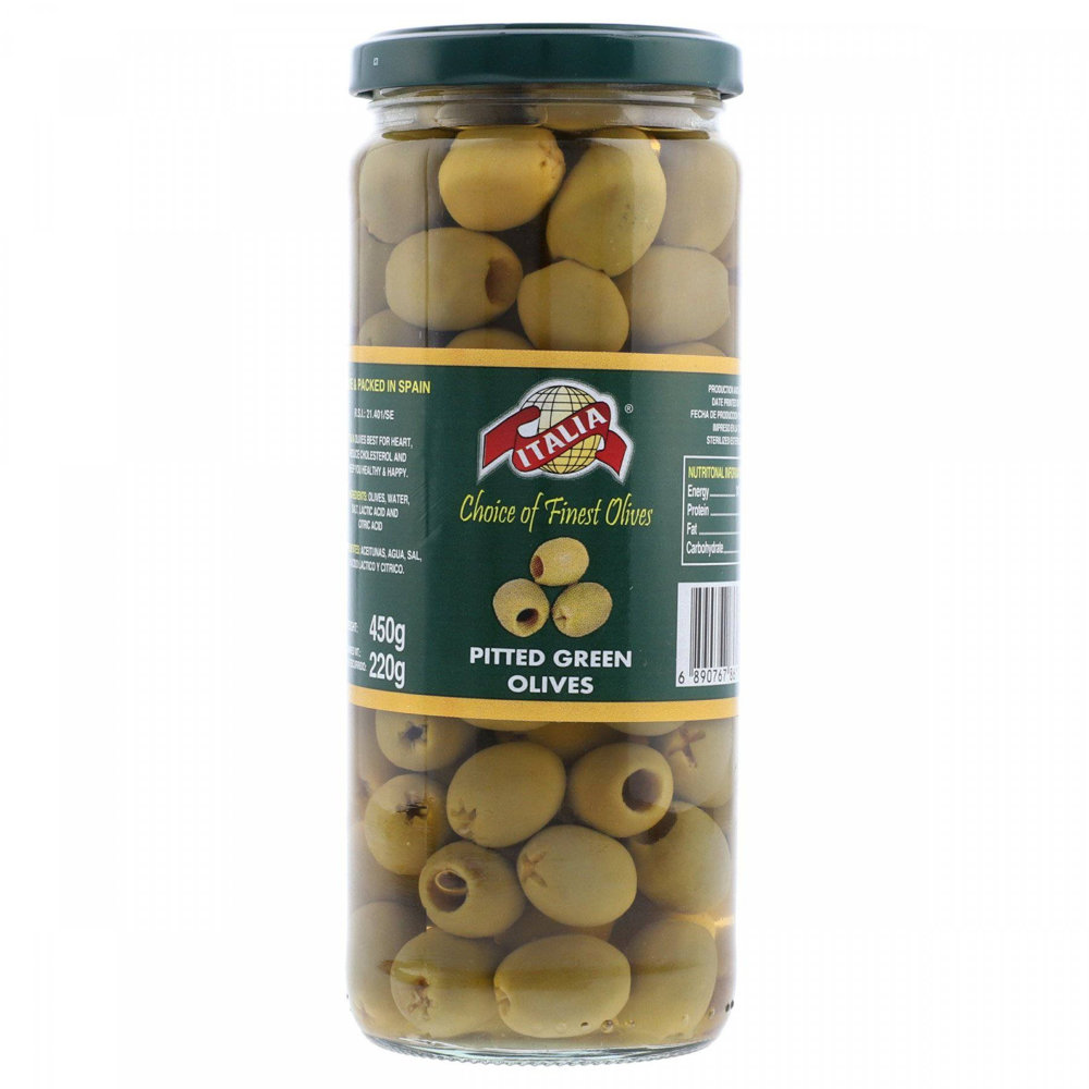 Picture of Italia Pitted Green Olives 450gm