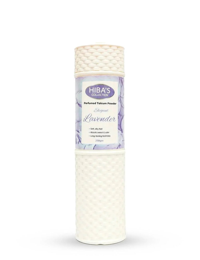 Picture of Hiba's Elegant Lavender Talcum Powder 250 Gm