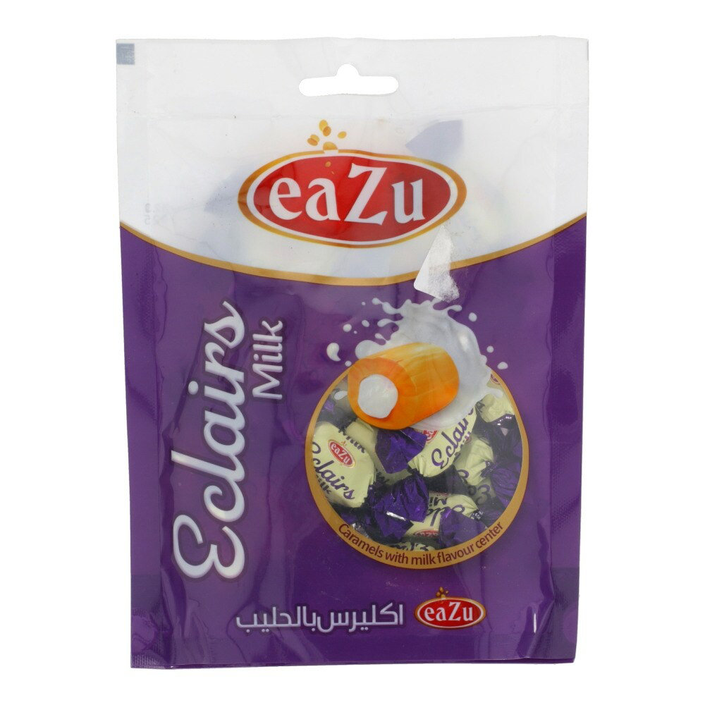 Picture of Eazu Eclairs Caramel With Milk Center Toffee Pouch 150gm