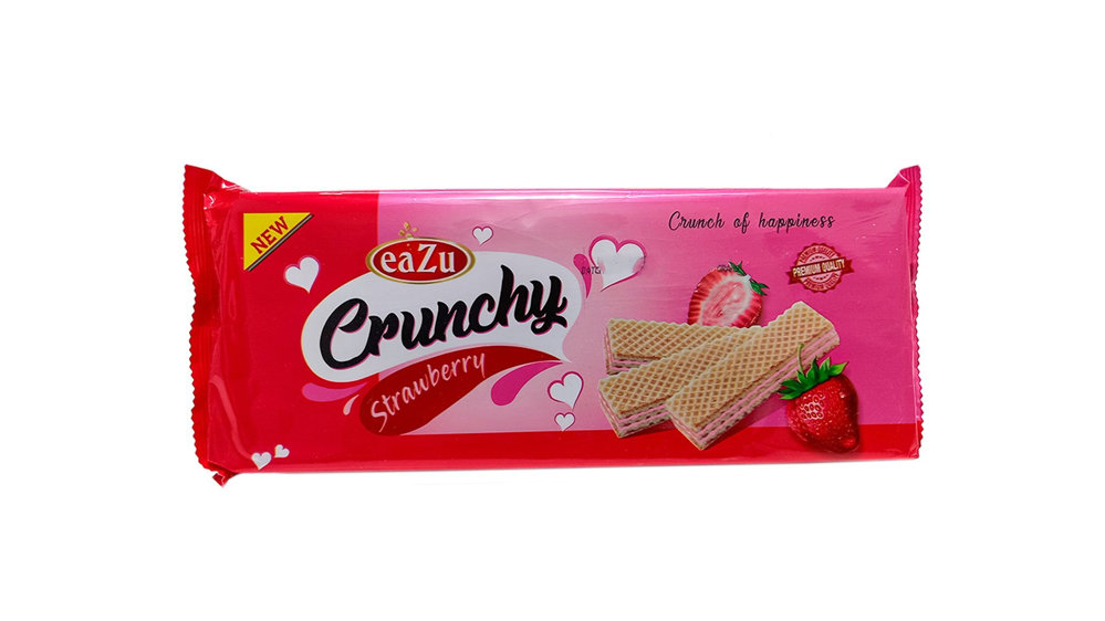 Picture of Eazu Crunchy Strawberry Wafer 75gm