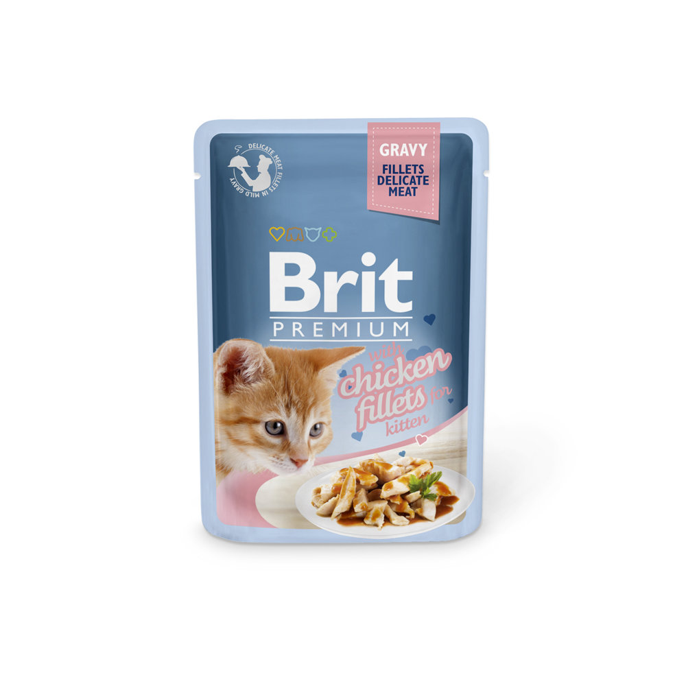 Picture of Brit Chicken Fillets For Kitten 85gm