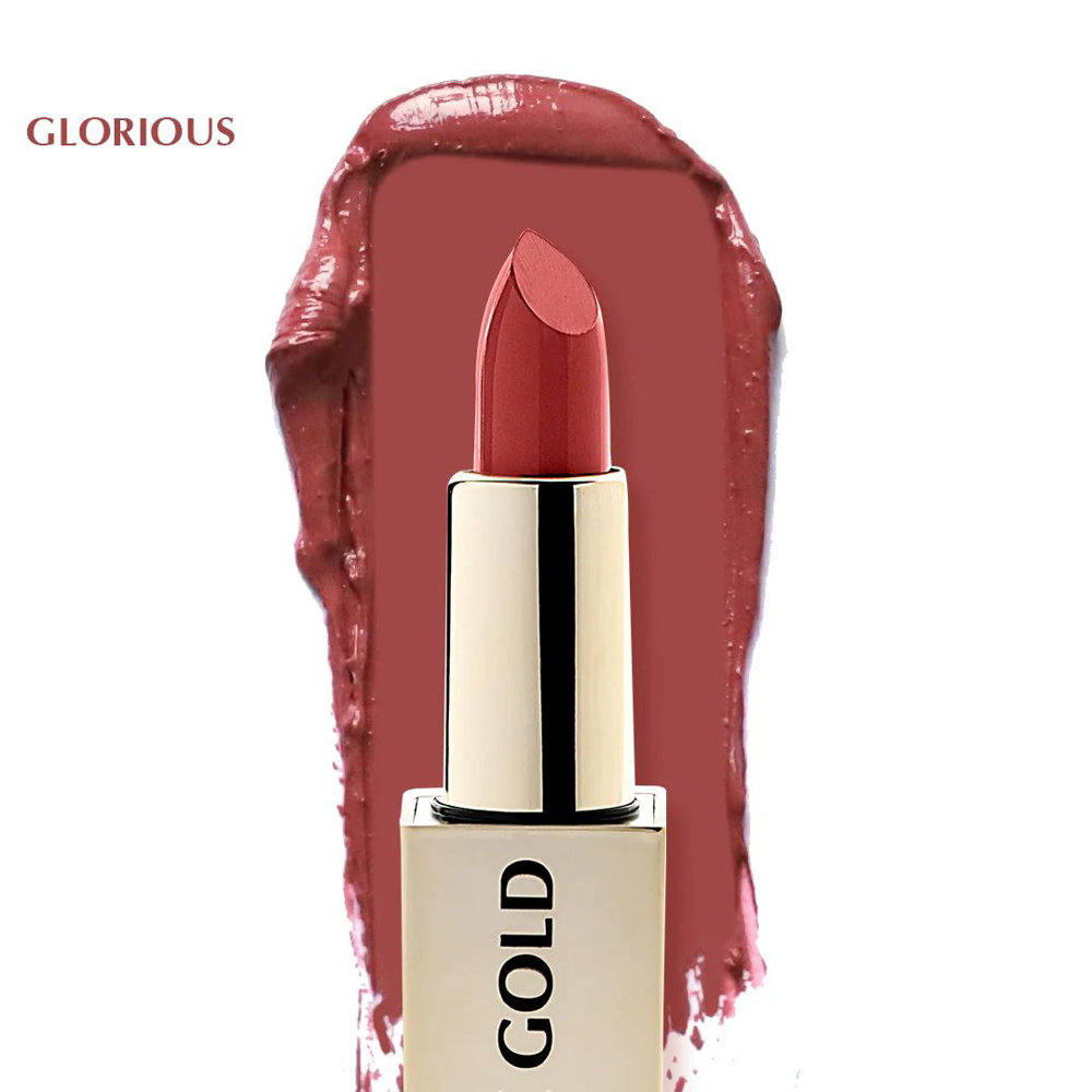 Picture of Bba 24k Gold & Rose Lustre Lipstick Glorious 4gm