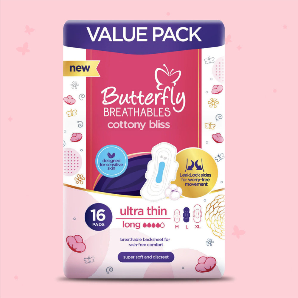 Picture of Butterfly Breathables Cottony Bliss Ultra Thin 16 Pads