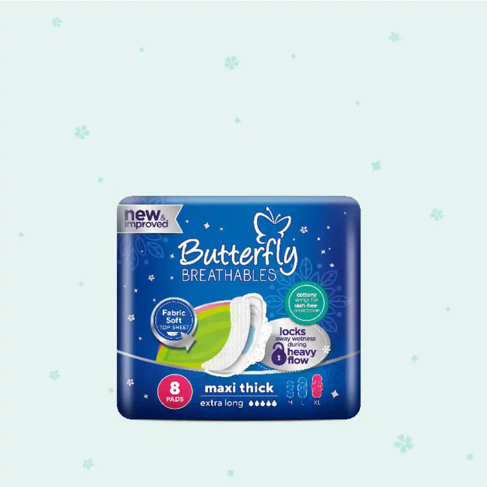 Picture of Butterfly Breathables Heavy Flow Maxi Thick 8 Pads