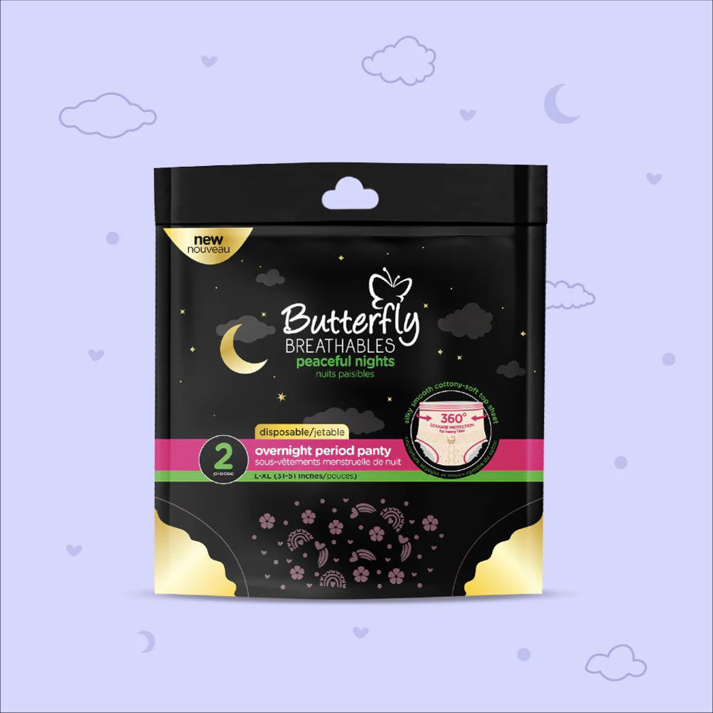 Picture of Butterfly Over Night Period Medium & Large 2pcs