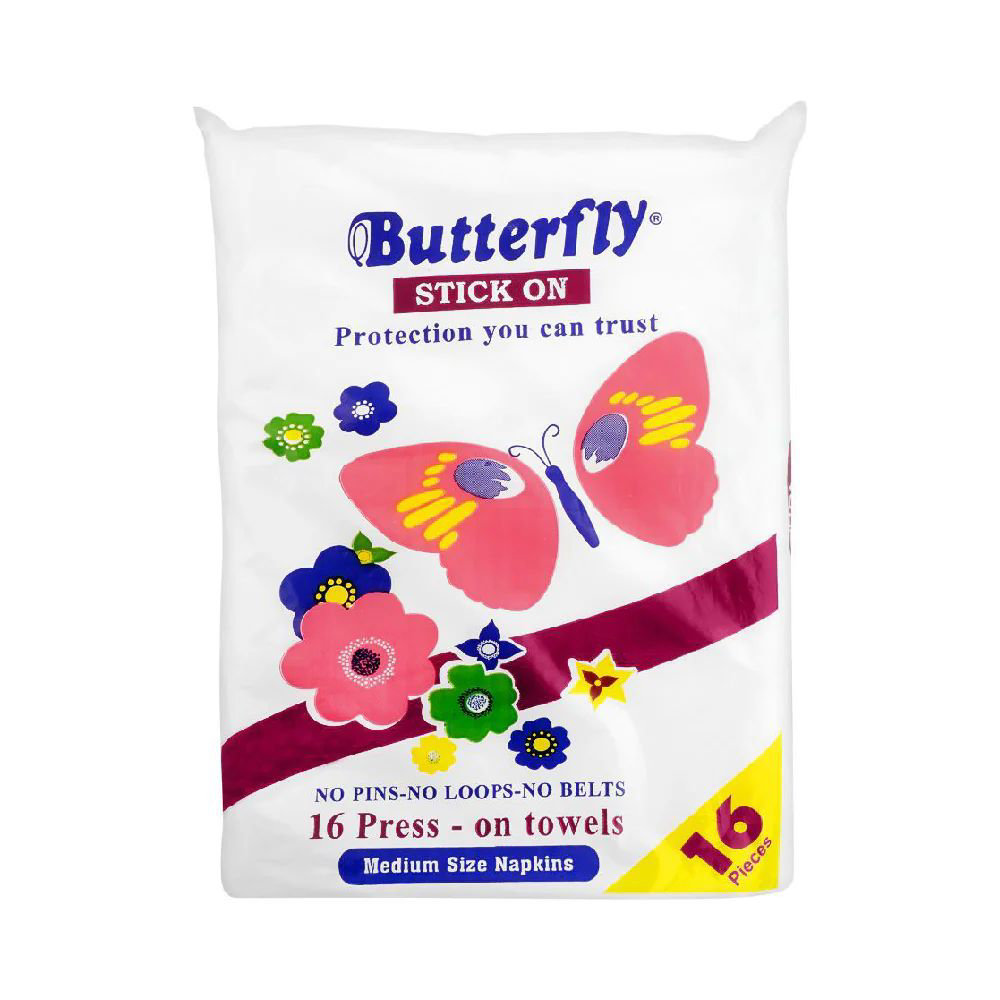 Picture of Butterfly Stick On Medium Size Napkins 16pieces