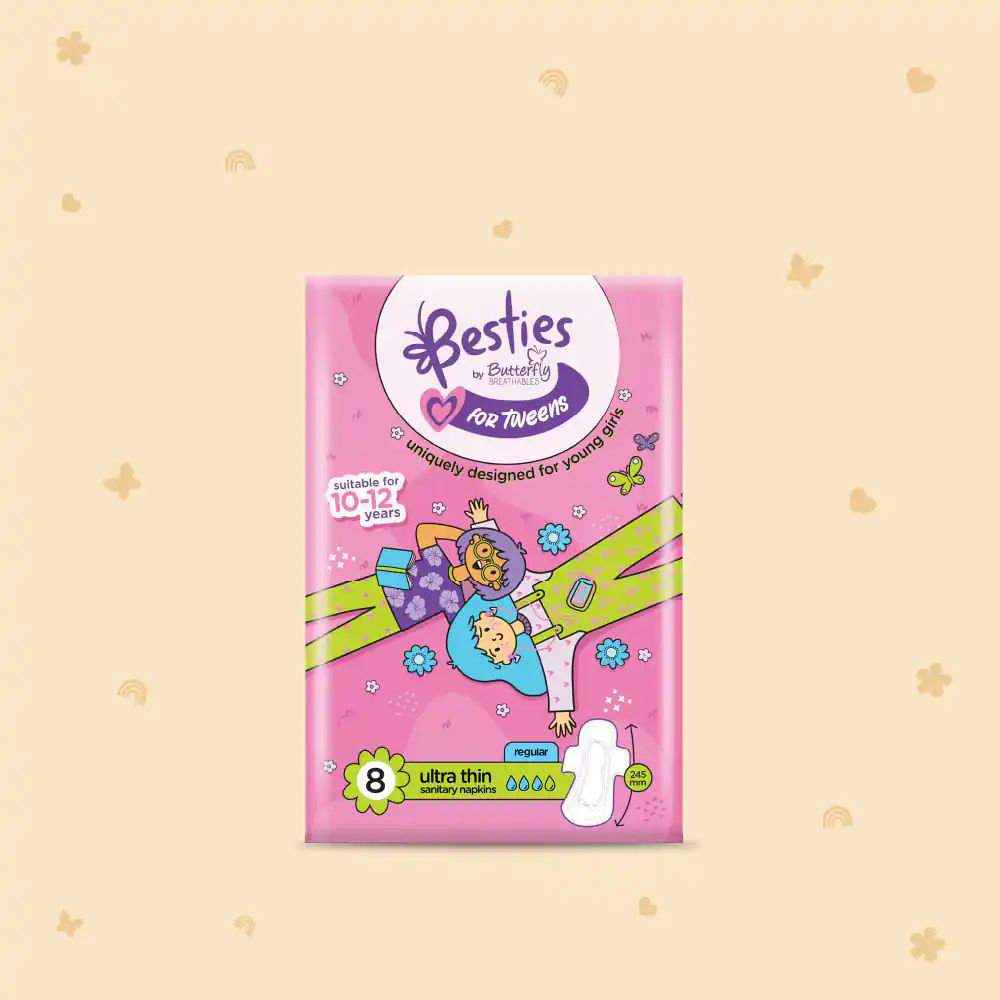 Picture of Butterfly Teens 8-12 Years Ultra 8pcs
