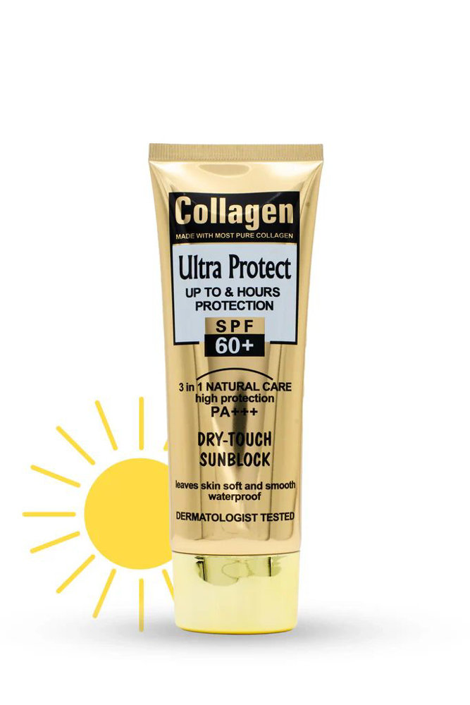 Picture of Collagen Ultra Protect Sunblock 60spf Face Wash 100ml Hf-2013