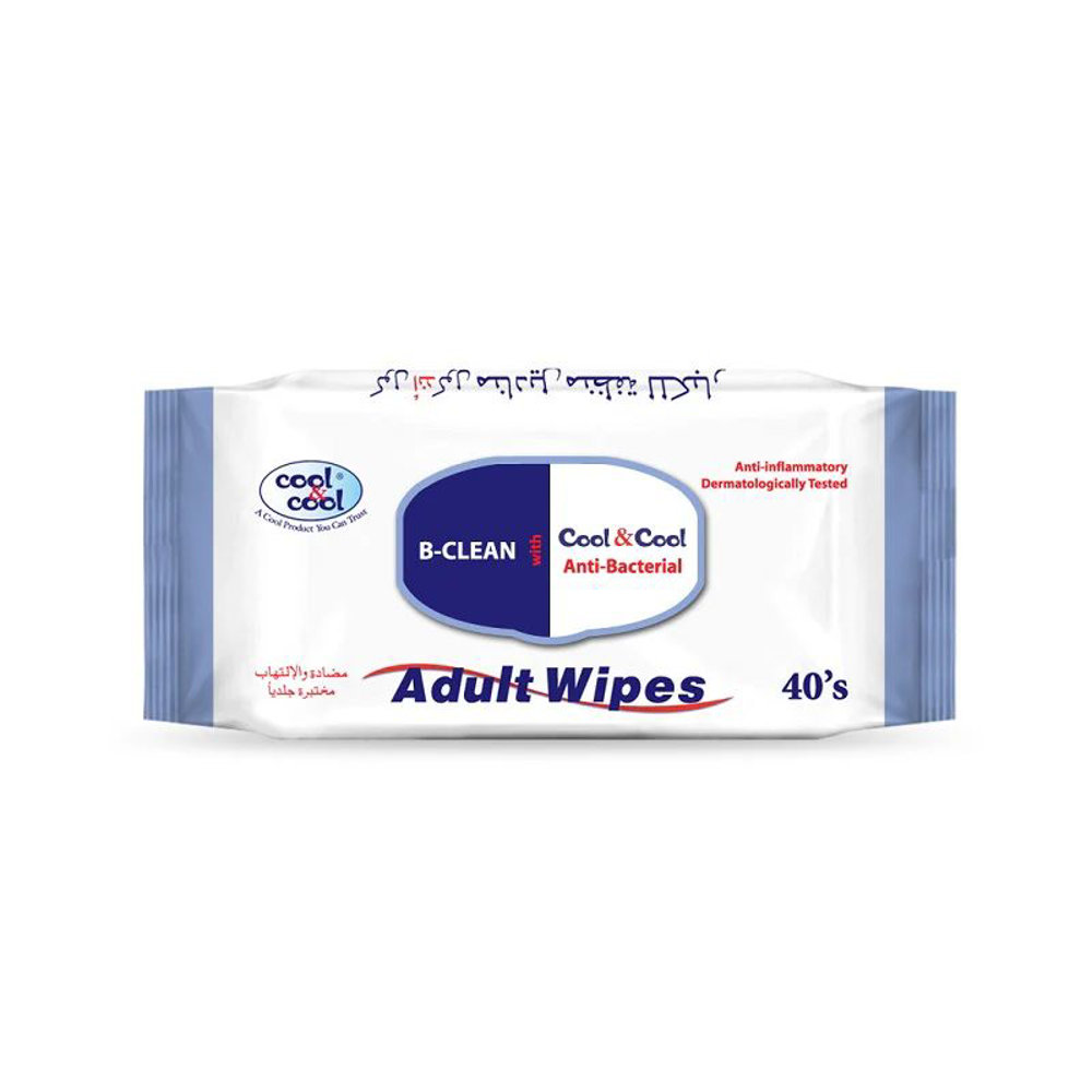 Picture of Cool & Cool B-clean Adult Wipes 40pcs