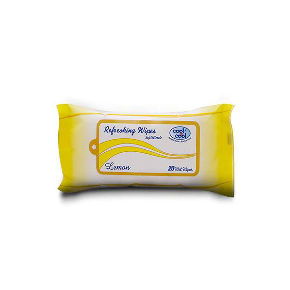 Picture of Cool & Cool Refreshing Lemon Wipes 20pcs