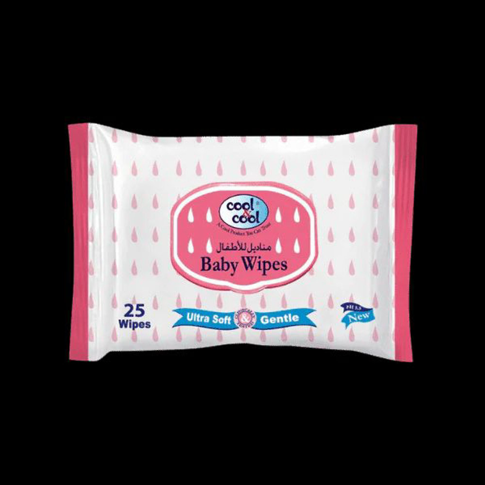 Picture of Cool & Cool Ultra Soft & Gentle Baby Wipes 25pcs