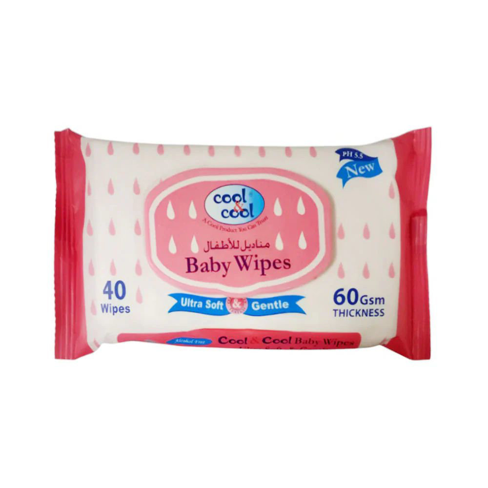 Picture of Cool & Cool Ultra Soft & Gentle Baby Wipes 40pcs