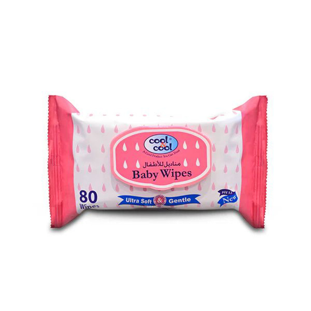 Picture of Cool & Cool Ultra Soft & Gentle Baby Wipes 80pcs