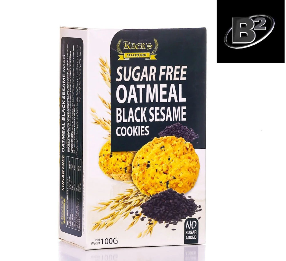 Picture of Kaers Oatmeal Black Sesame Sugar Free 100gm