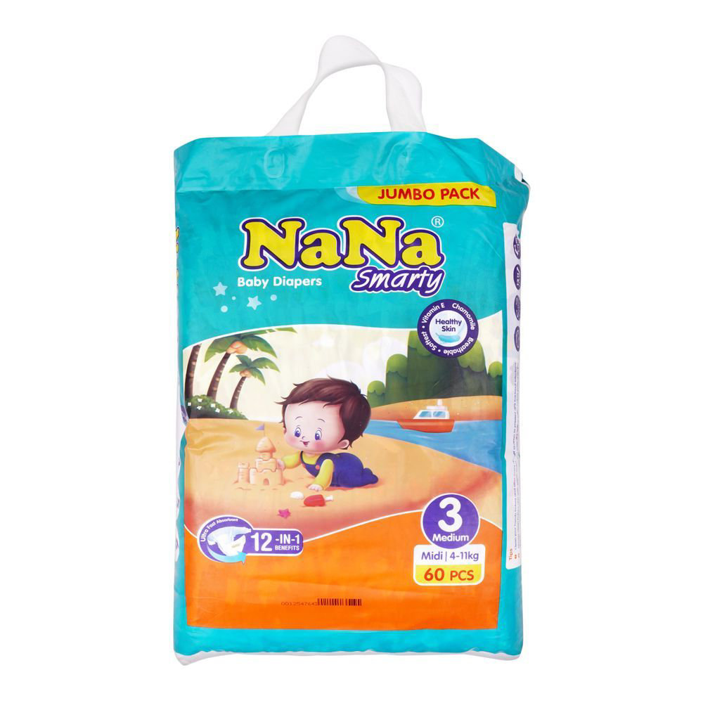 Picture of Nana Smarty Baby Diapers 3medium 72pcs