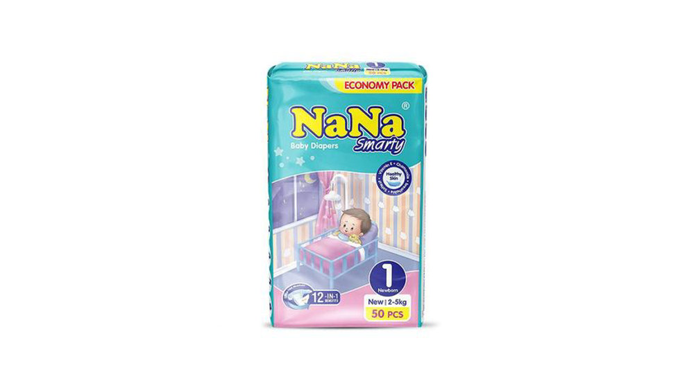 Picture of Nana Smarty Baby Diapers 1 New Born 50pcs