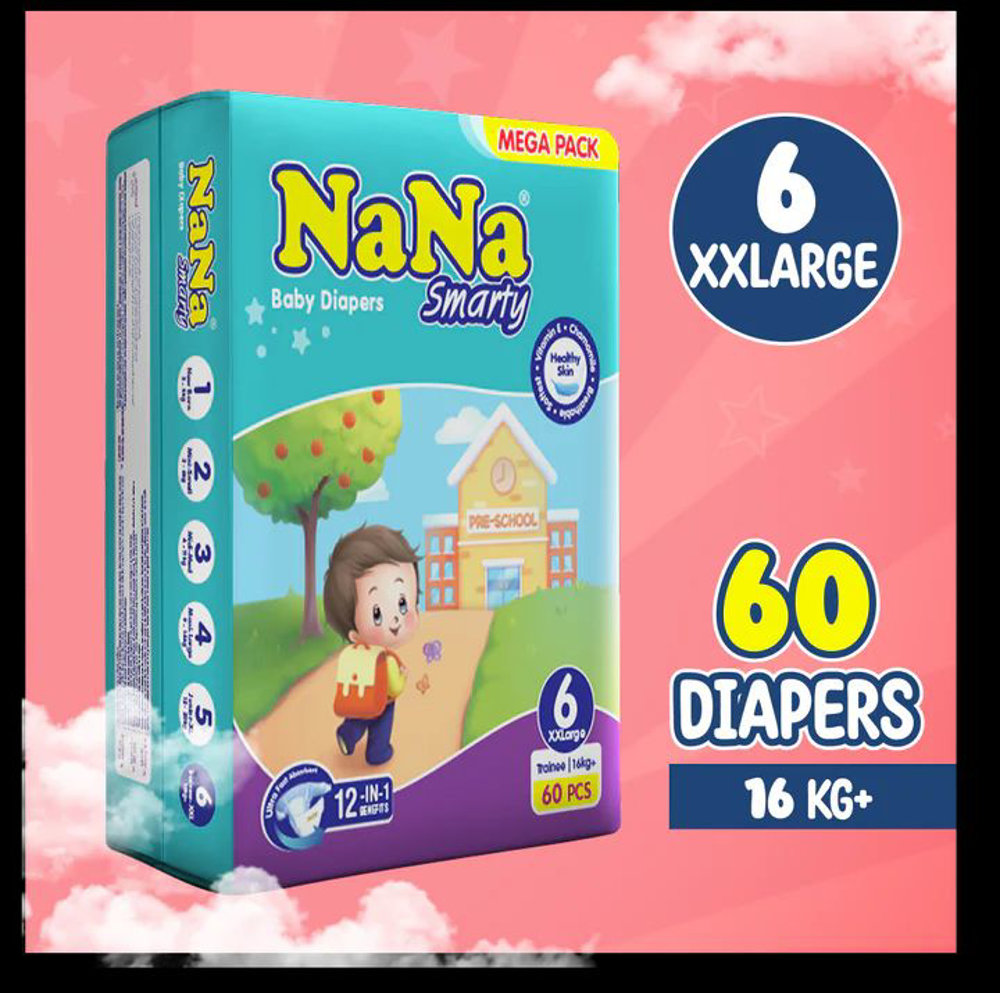 Picture of Nana Smarty Baby Diapers 6xx Large 60pcs