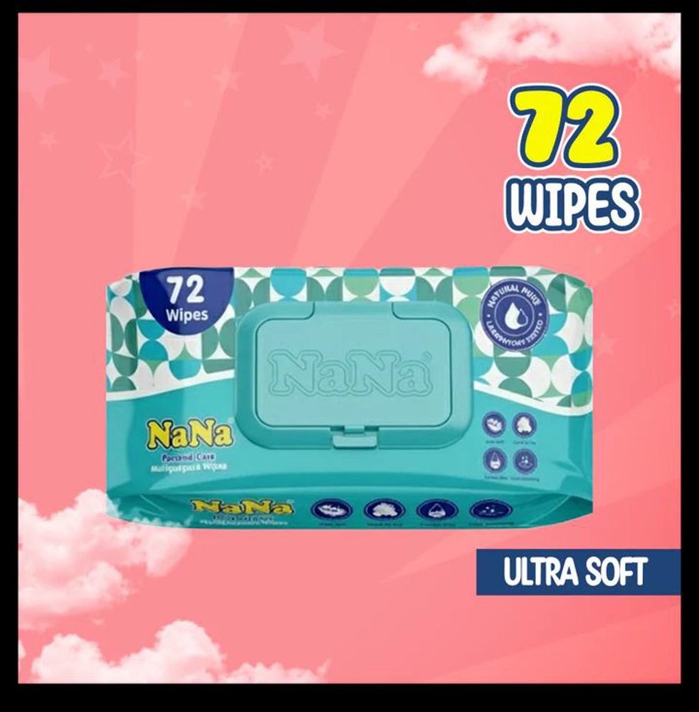 Picture of Nana Smarty Baby Wipes 72pcs