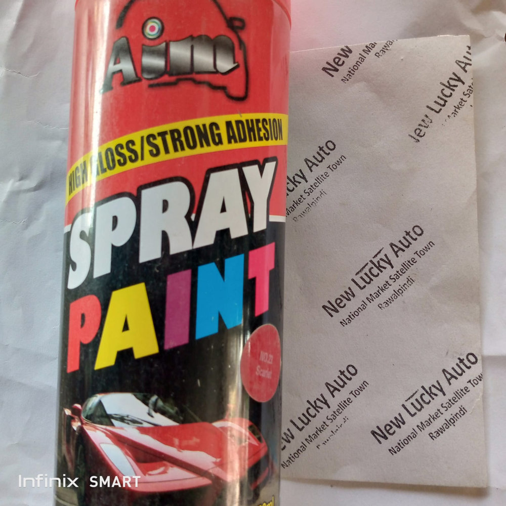 Picture of Aim Orange Red Spray Paint 450 Ml