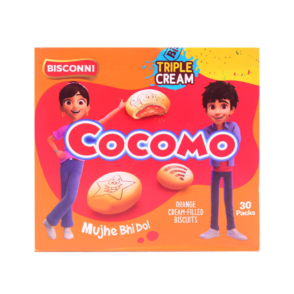 Picture of Bisconni Cocomo Orange Triple Cream Filled Biscuits 11gm
