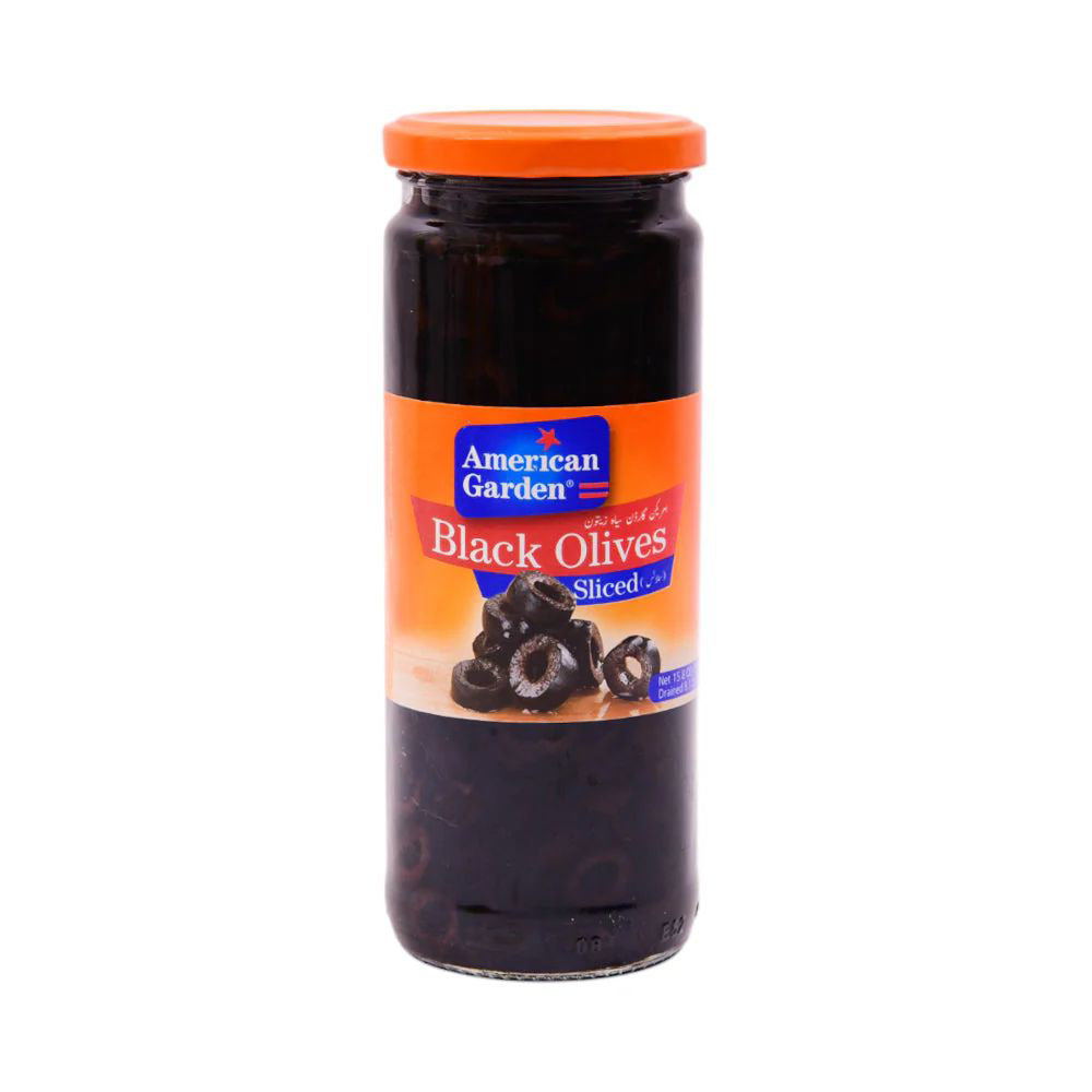 Picture of Amercian Garden Sliced Black Olives 450gm