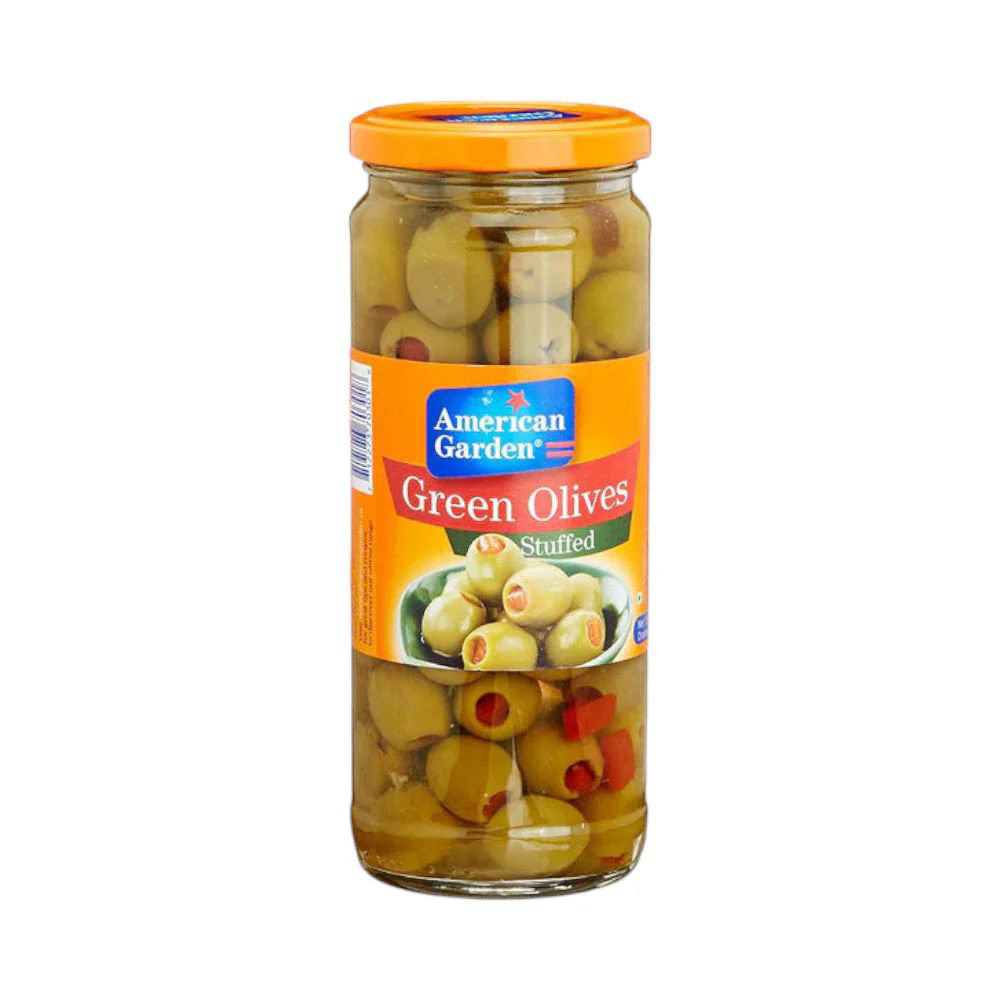 Picture of Amercian Garden Stuff Green Olives 450gm