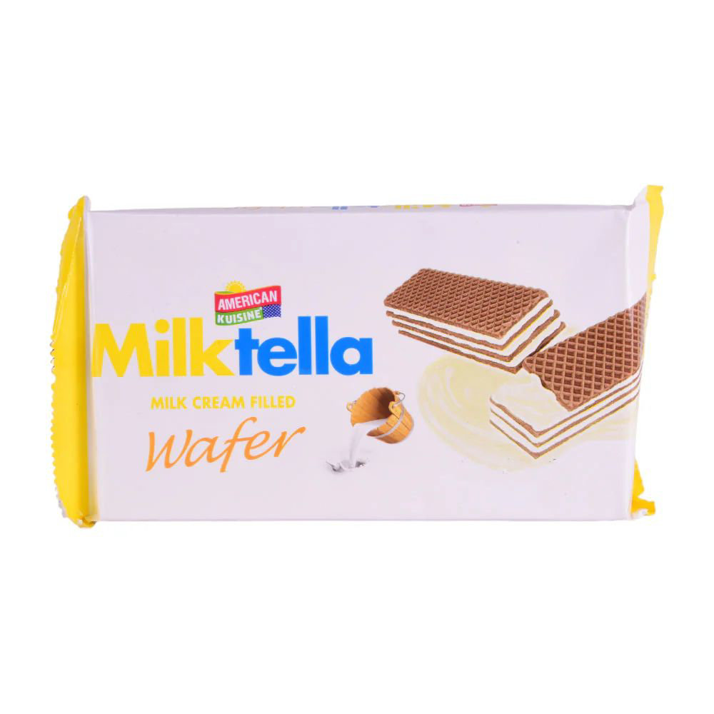 Picture of American Kuisine Milktella Milk Cream Filled Waffer 100gm