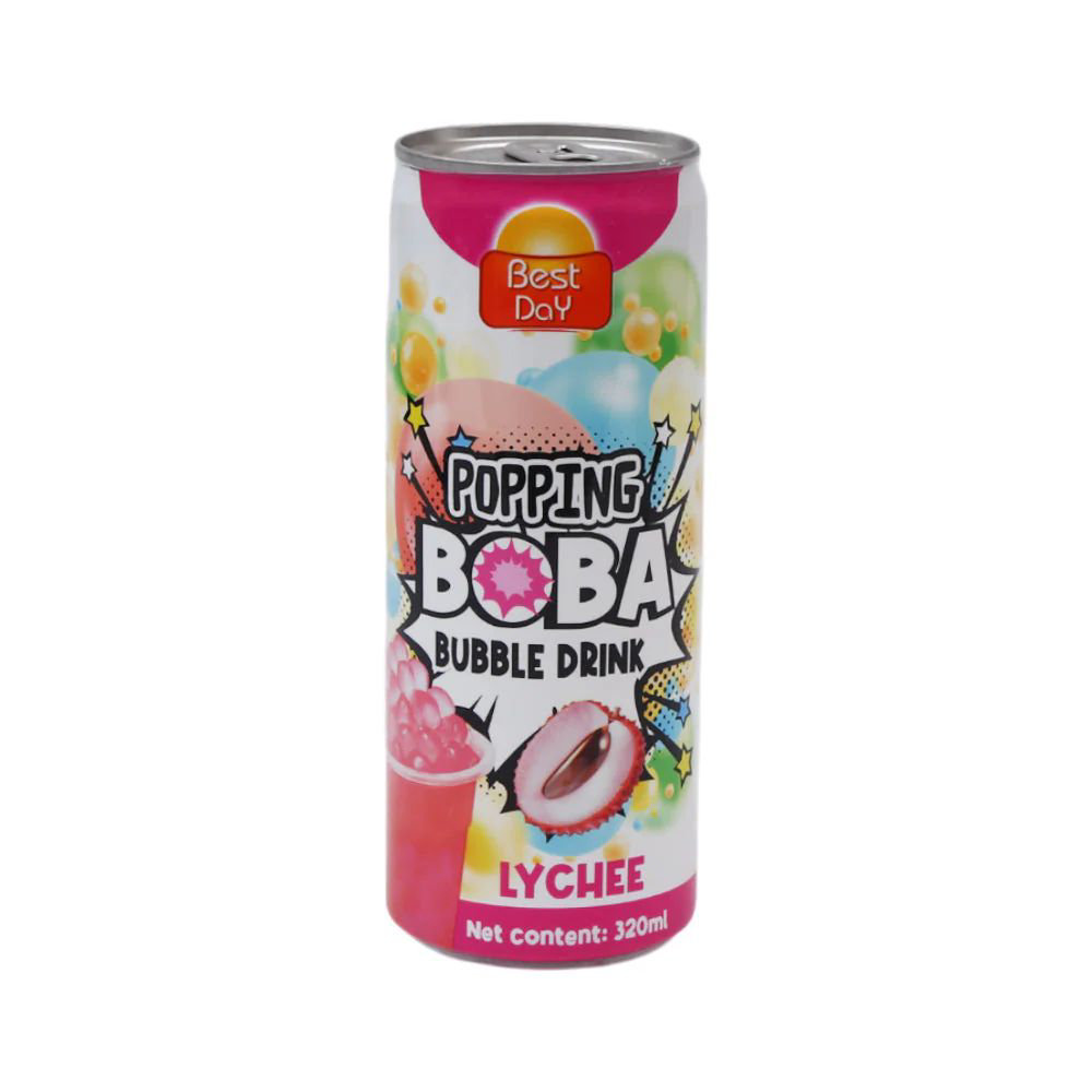 Picture of Best Day Popping Boba Lychee Drink 320ml