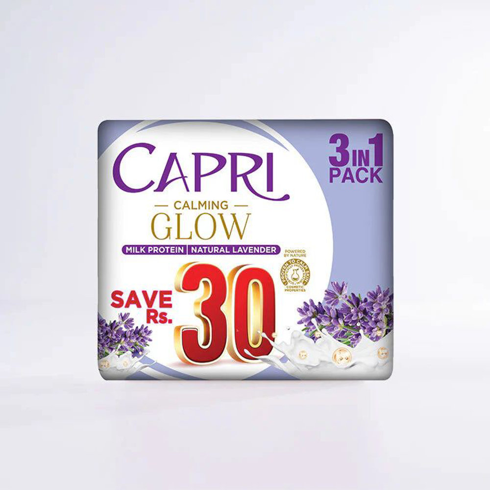 Picture of Capri Calming Natural Lavender Soap 3pcs 150gm