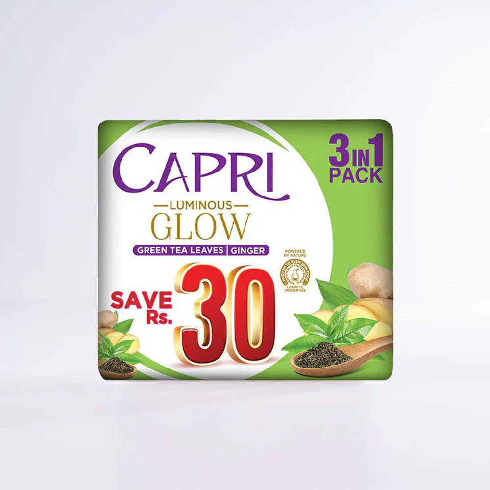 Picture of Capri Luinous Glow Ginger Soap 3pcs 150gm