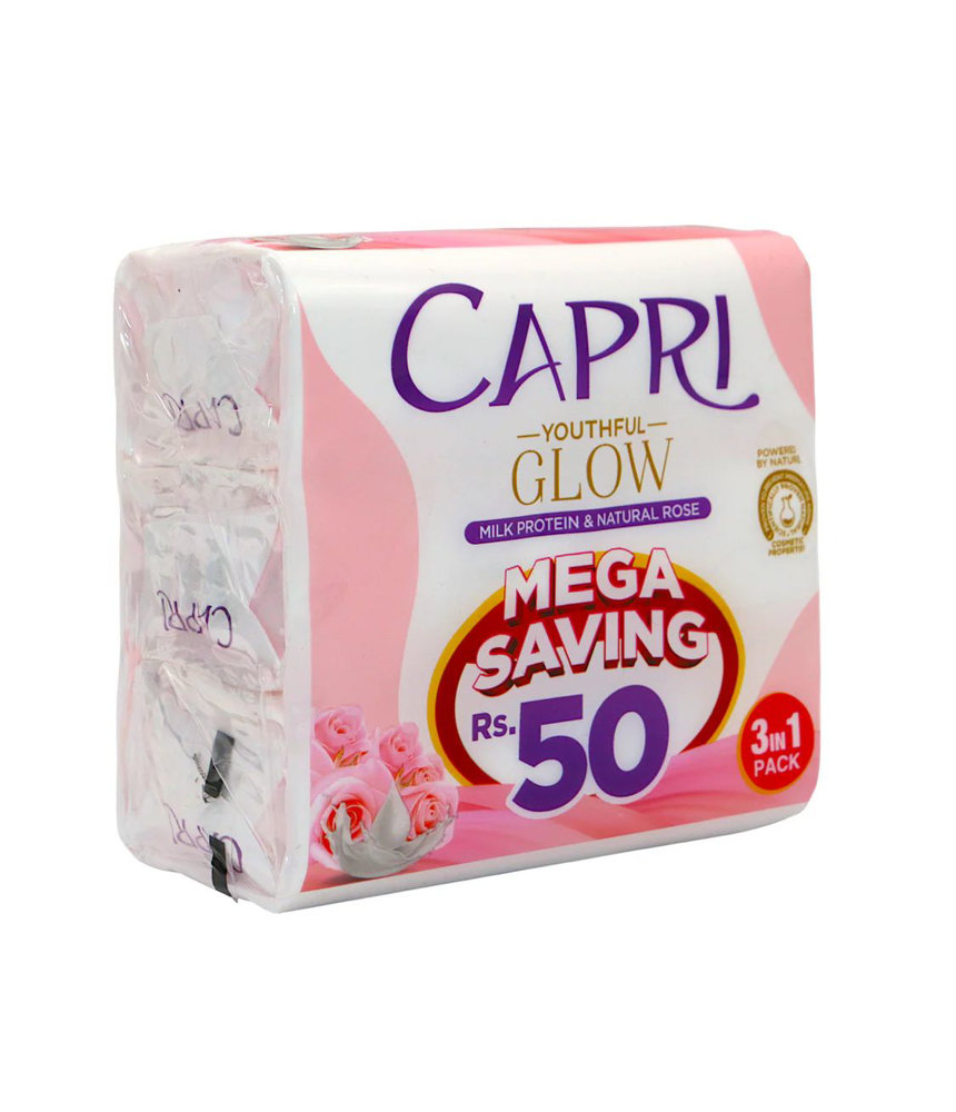 Picture of Capri Youthful Glow Natural Rose Soap 150gm