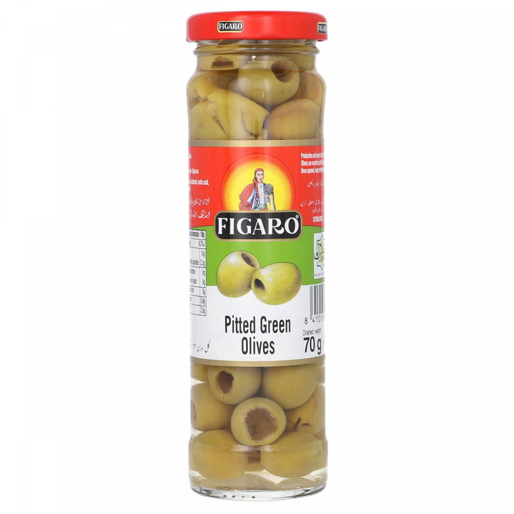 Picture of Figaro Pitted Green Olives 70g