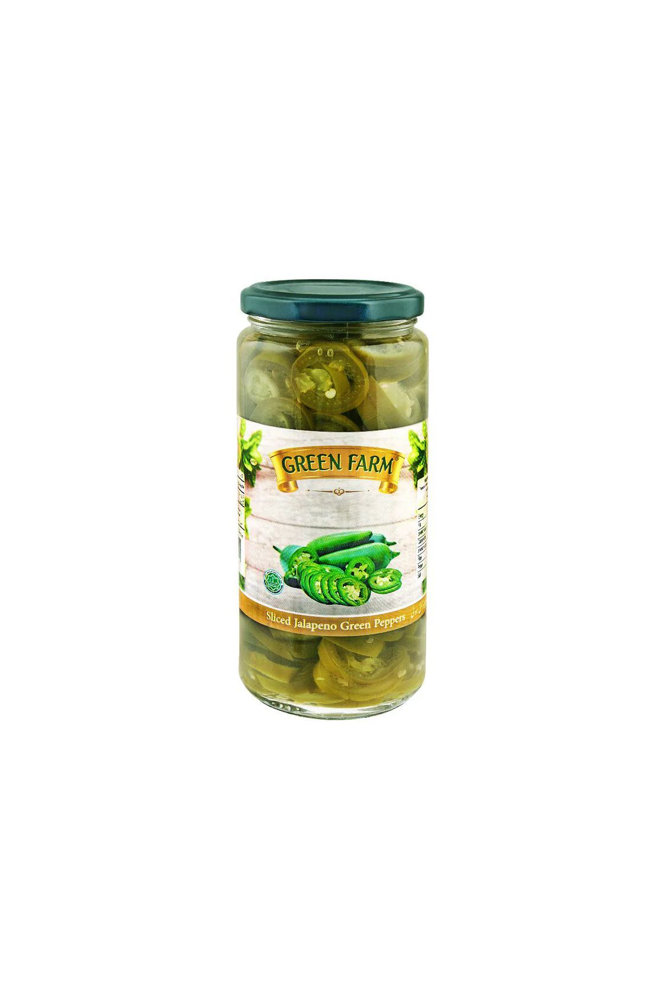 Picture of Green Farm Sliced Jalapeno Green Peppers 450gm
