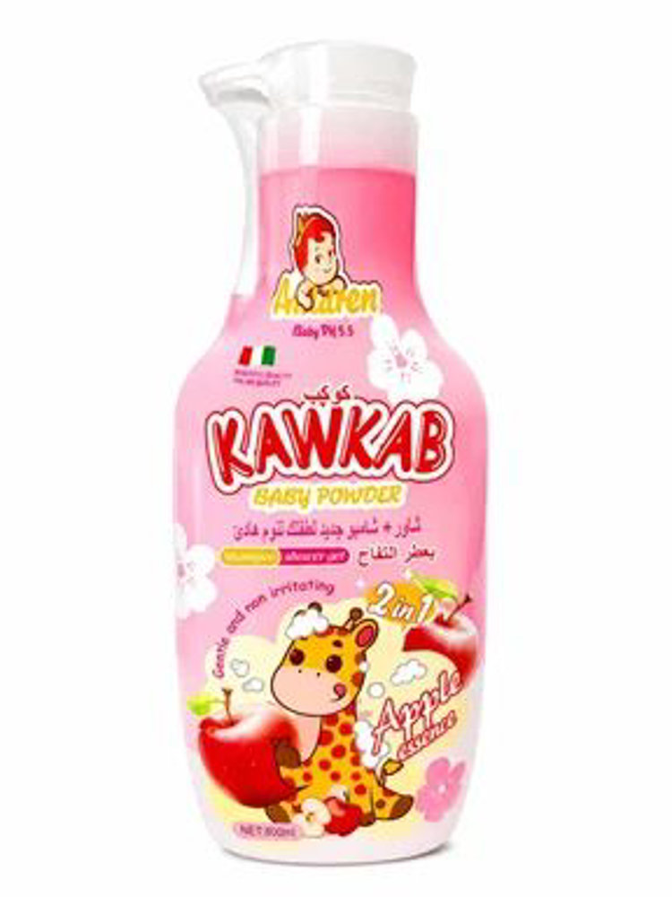 Picture of Kawkab Baby Shampoo+shower Gel Apple Essence 800ml