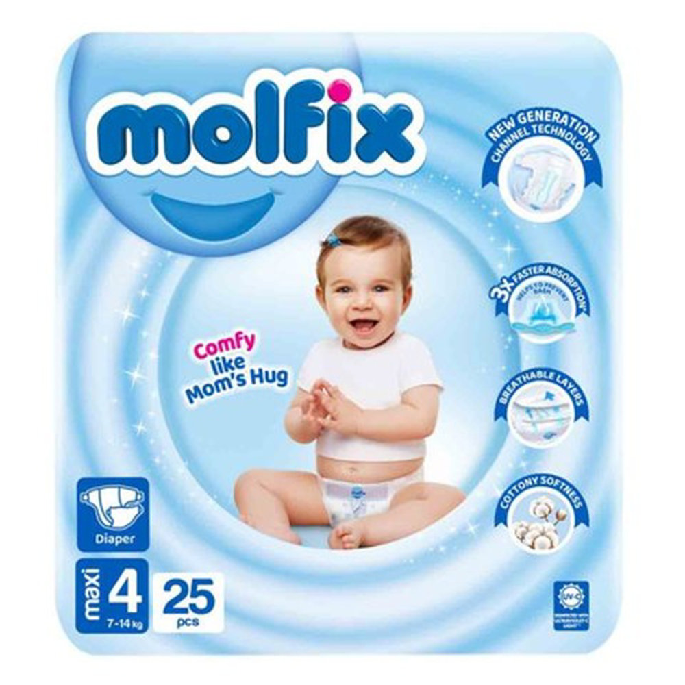 Picture of Molfix Baby Diaper Maxi-4 25pcs