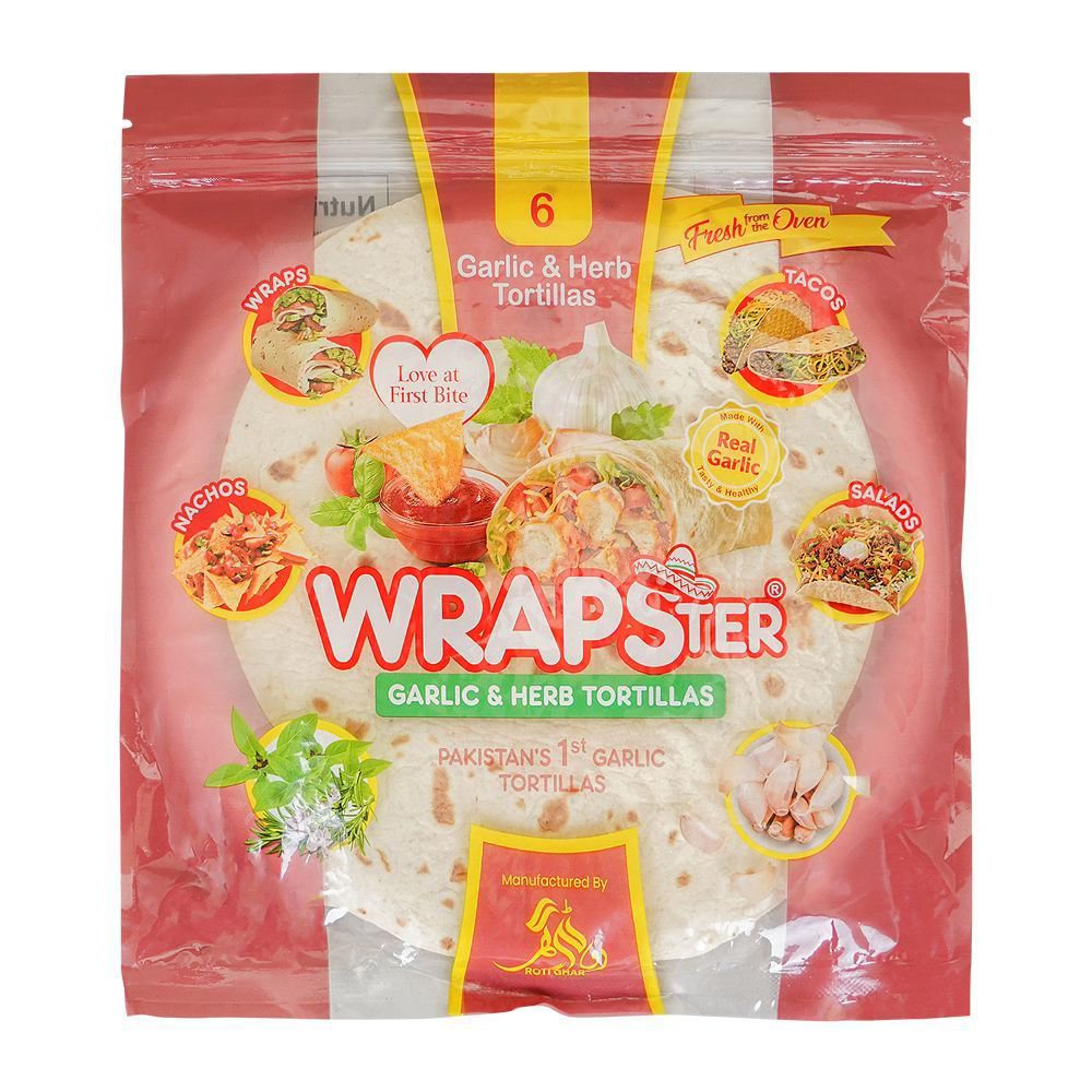 Picture of Wrapster Garlic & Herb Tortillas Wraps6