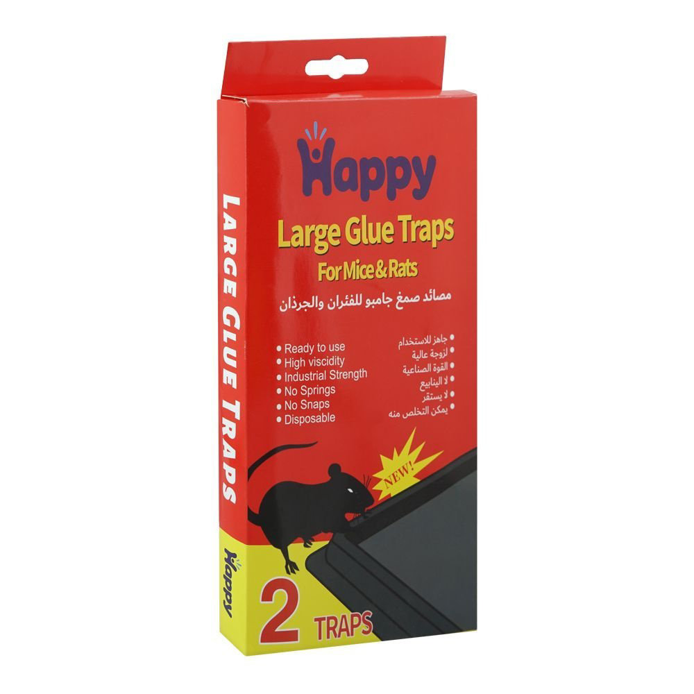 Picture of Happy Glue Traps For Rats & Mice Jumbo Size Card #32218