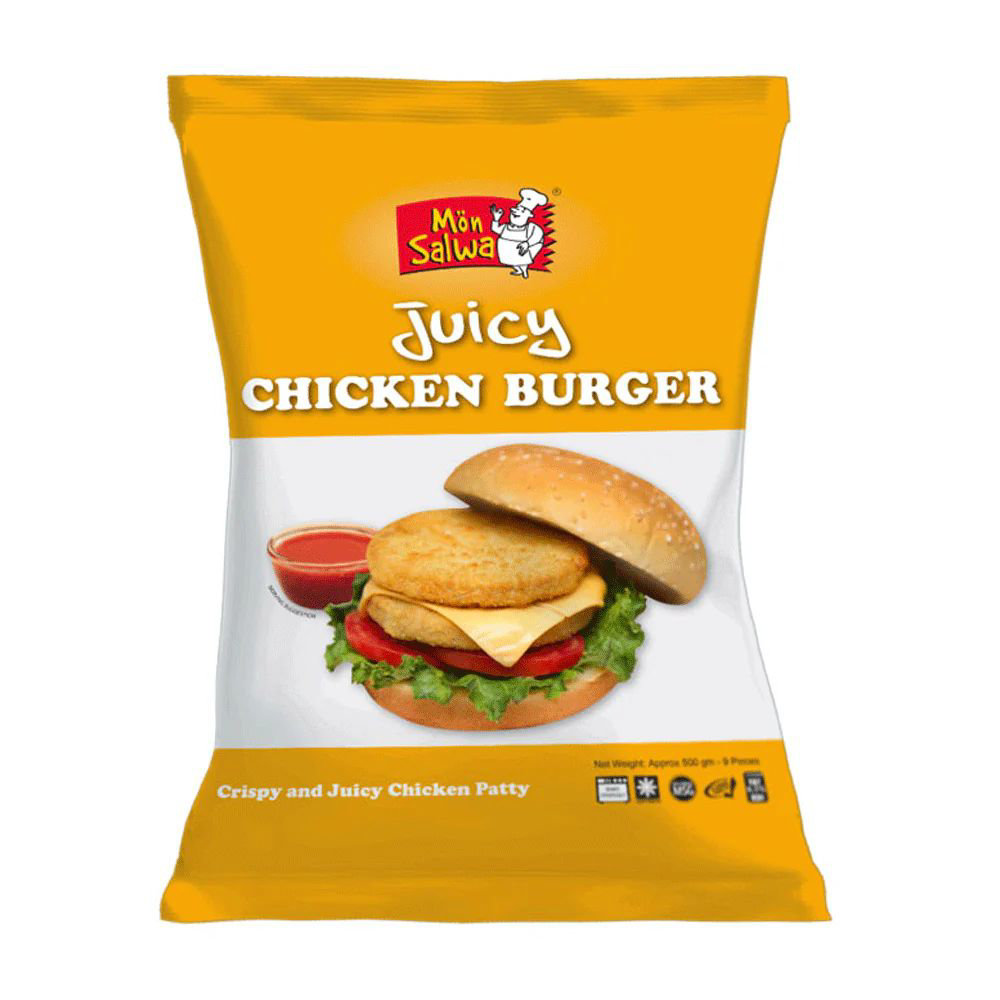 Picture of Mon Salwa Juicy Chicken Burger 500GM 9Pcs