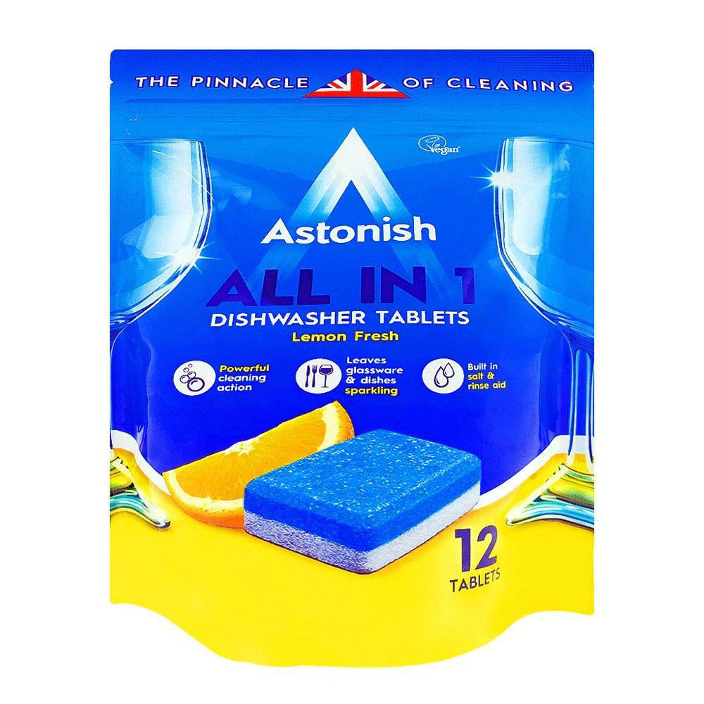 Picture of Astonish All In 1 Lemon Fresh Dishwash 12 Tablets 