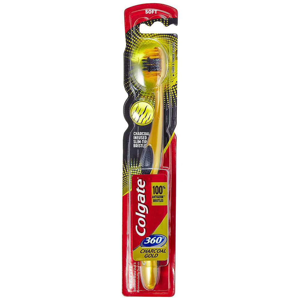 Picture of Colgate 360 Charcoal Infused Gold Toothbrush