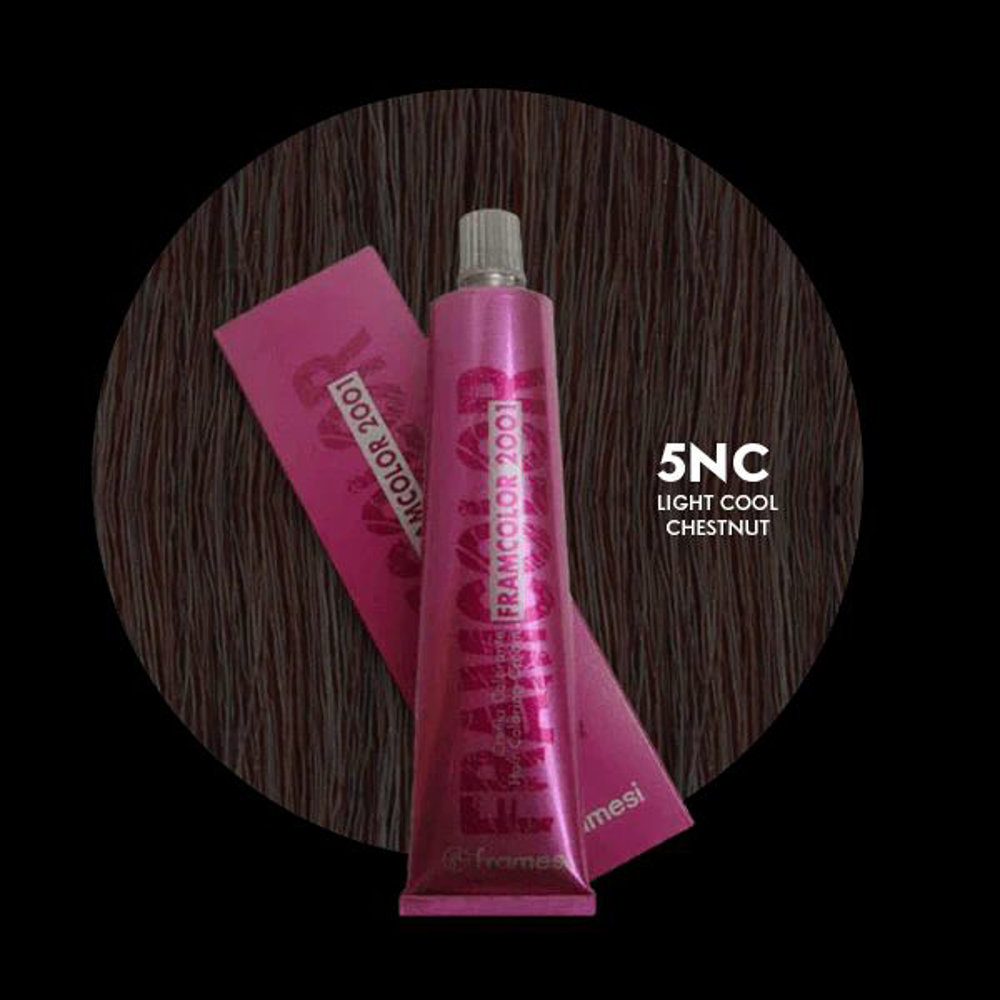 Picture of Framesi Hair Color 2001 5NC Light Cool Chestnut 60ML