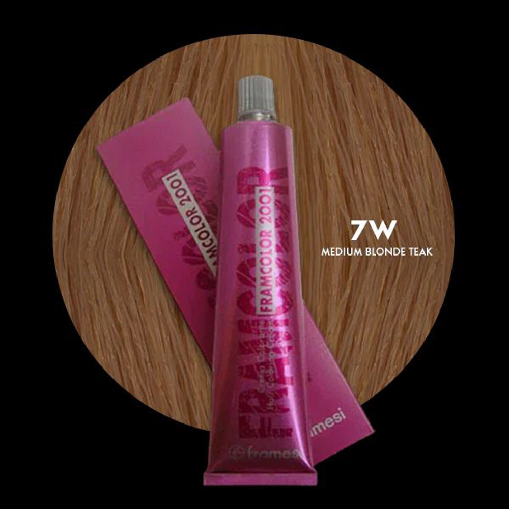 Picture of Framesi Hair Color 2001 7W Medium Blonde Teak 60ML