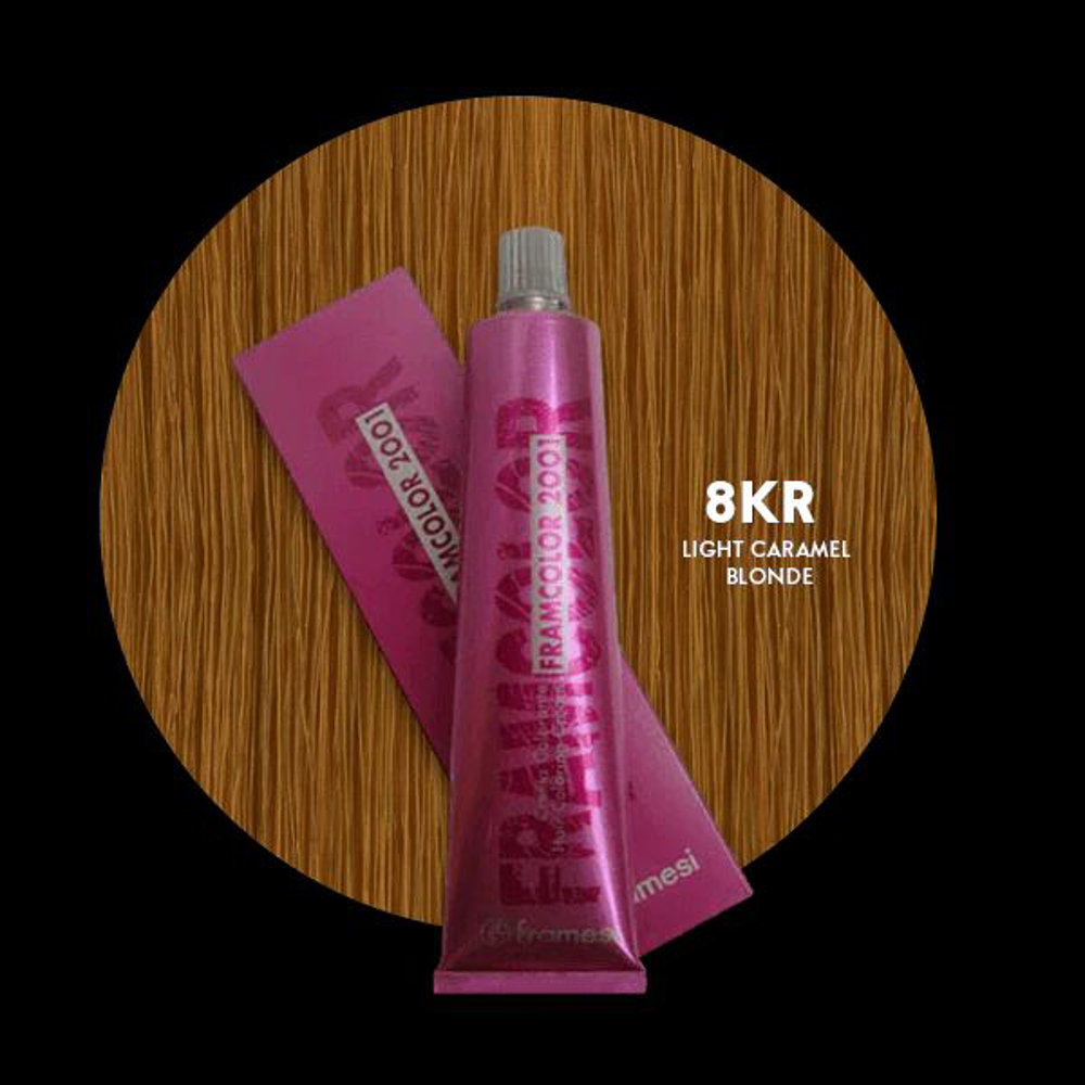 Picture of Framesi Hair Color 2001 8KR Light Caramel Blonde 60ML