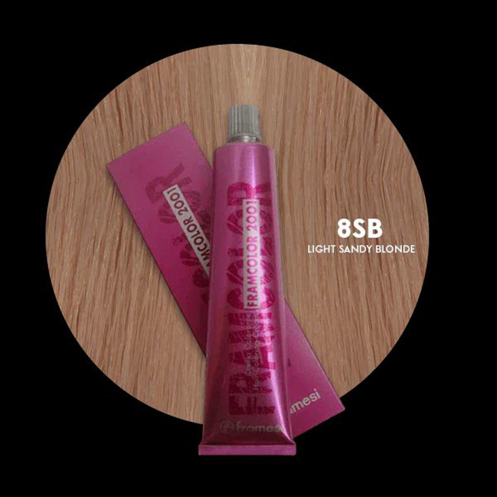 Picture of Framesi Hair Color 2001 8SB Light Sandy Blonde 60ML