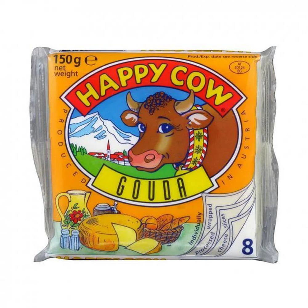 Picture of Happy Cow Slice Gouda 8Pcs 150GM